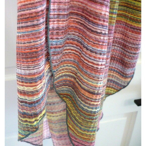 Earthbound Trading Company XL Cami Top Rainbow Striped Flowy Boho Hippie Fairy - Picture 5 of 16